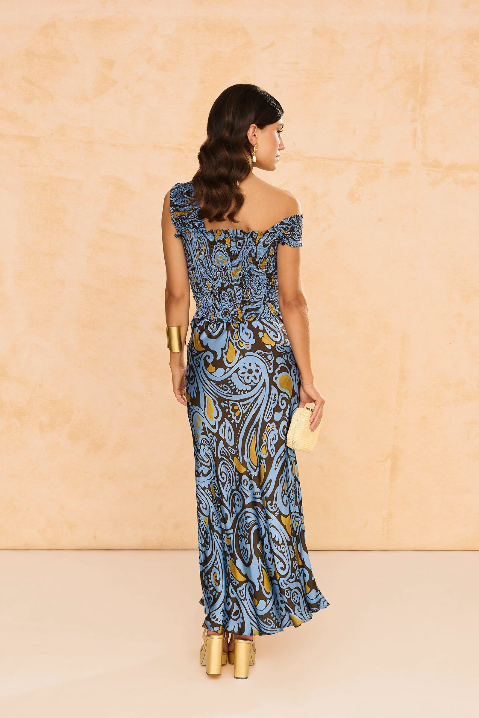 Falda Midi Terra Azul - Image 2