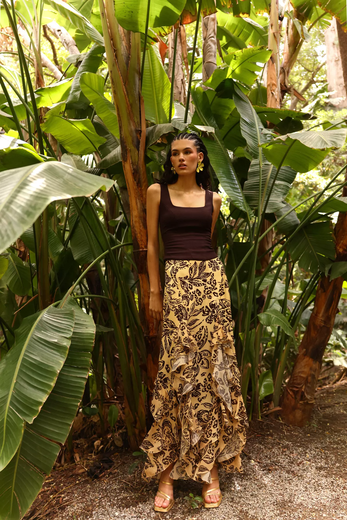 Falda Yara Estampado Floral Amarillo - Image 3
