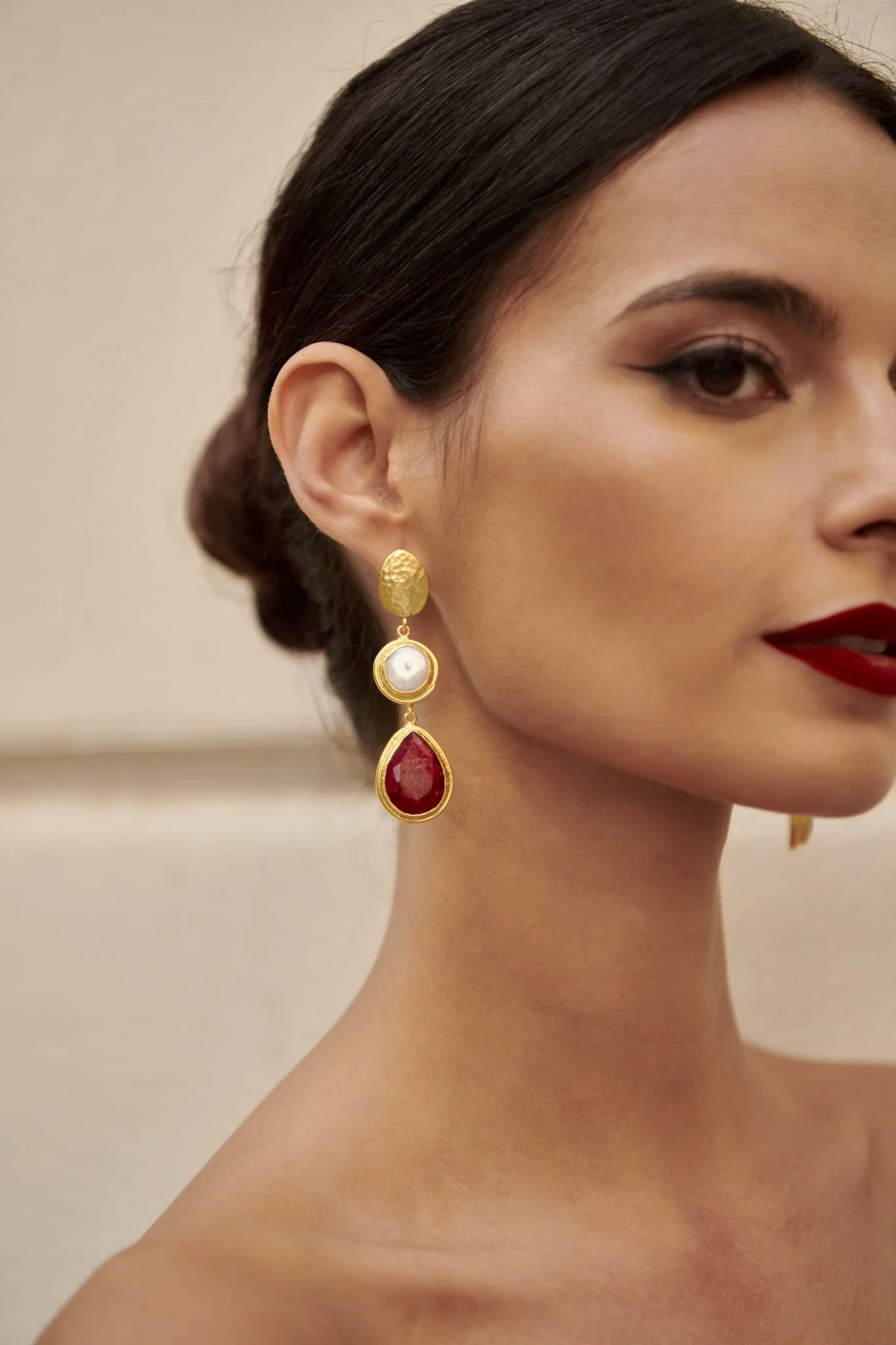 Pendientes Nilo Buganvilla - Image 2