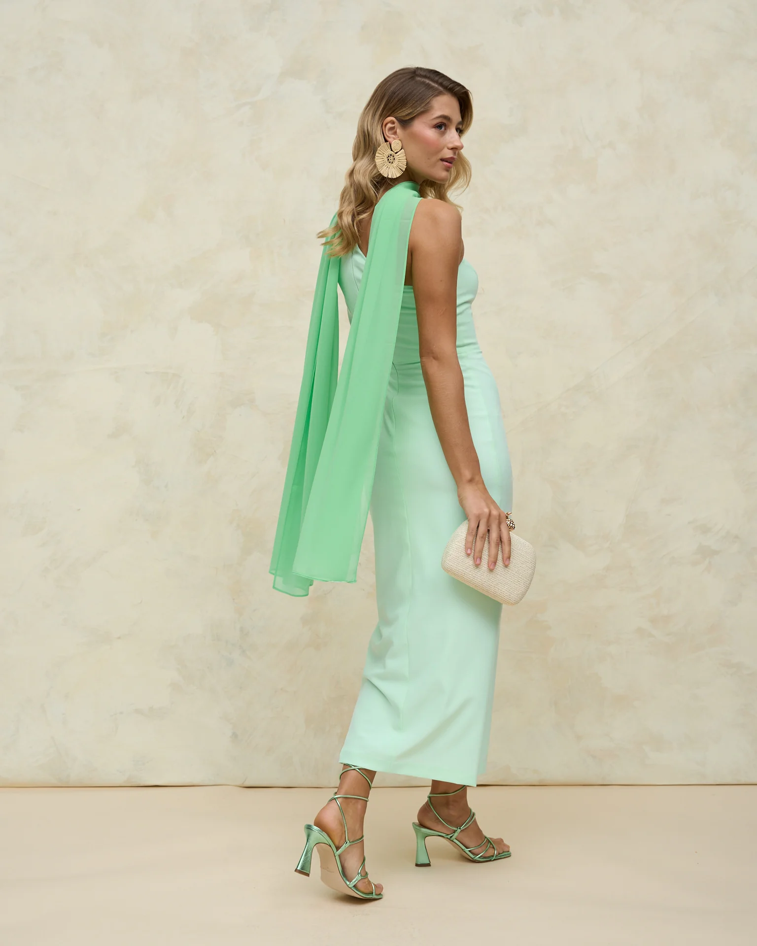 Sandalias Cairo de piel Verde Jade - Image 4