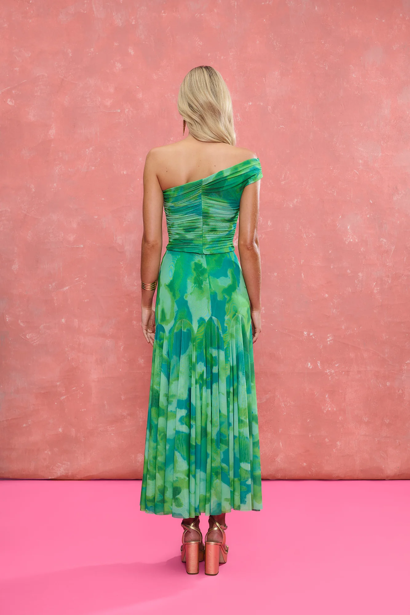 Falda Marisol Estampado Verde - Image 3