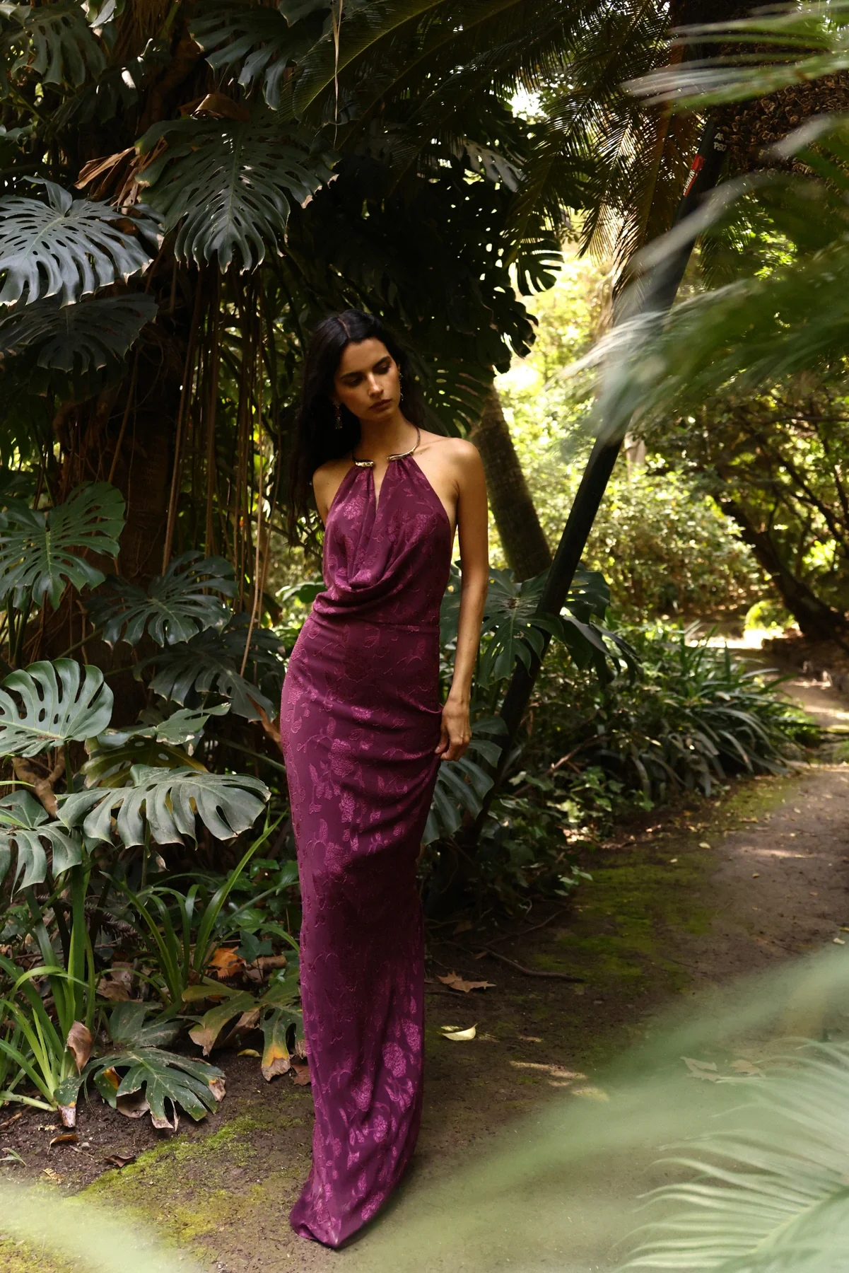 Vestido Alheli Berenjena