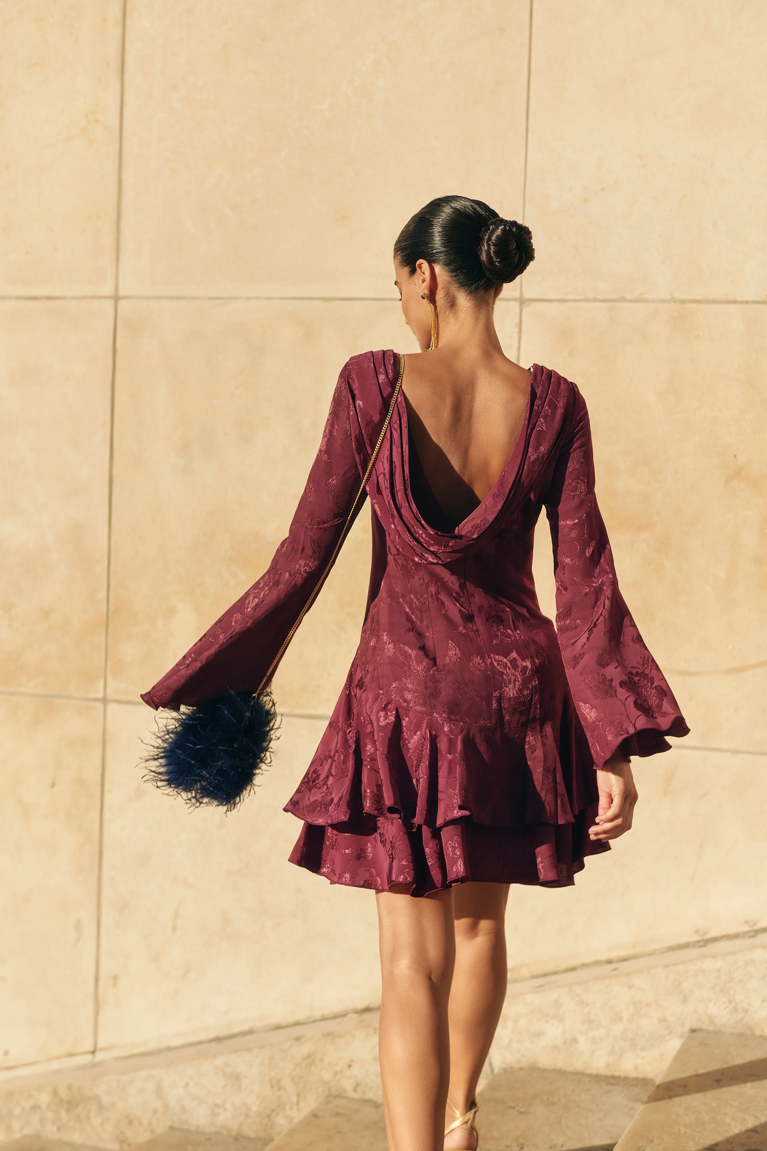 Vestido Camille Berenjena - Image 3
