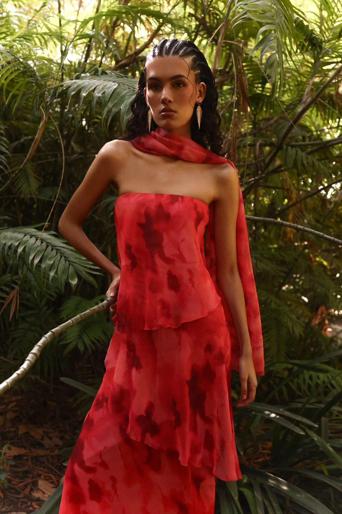 Vestido Karol Estampado Coral - Image 3