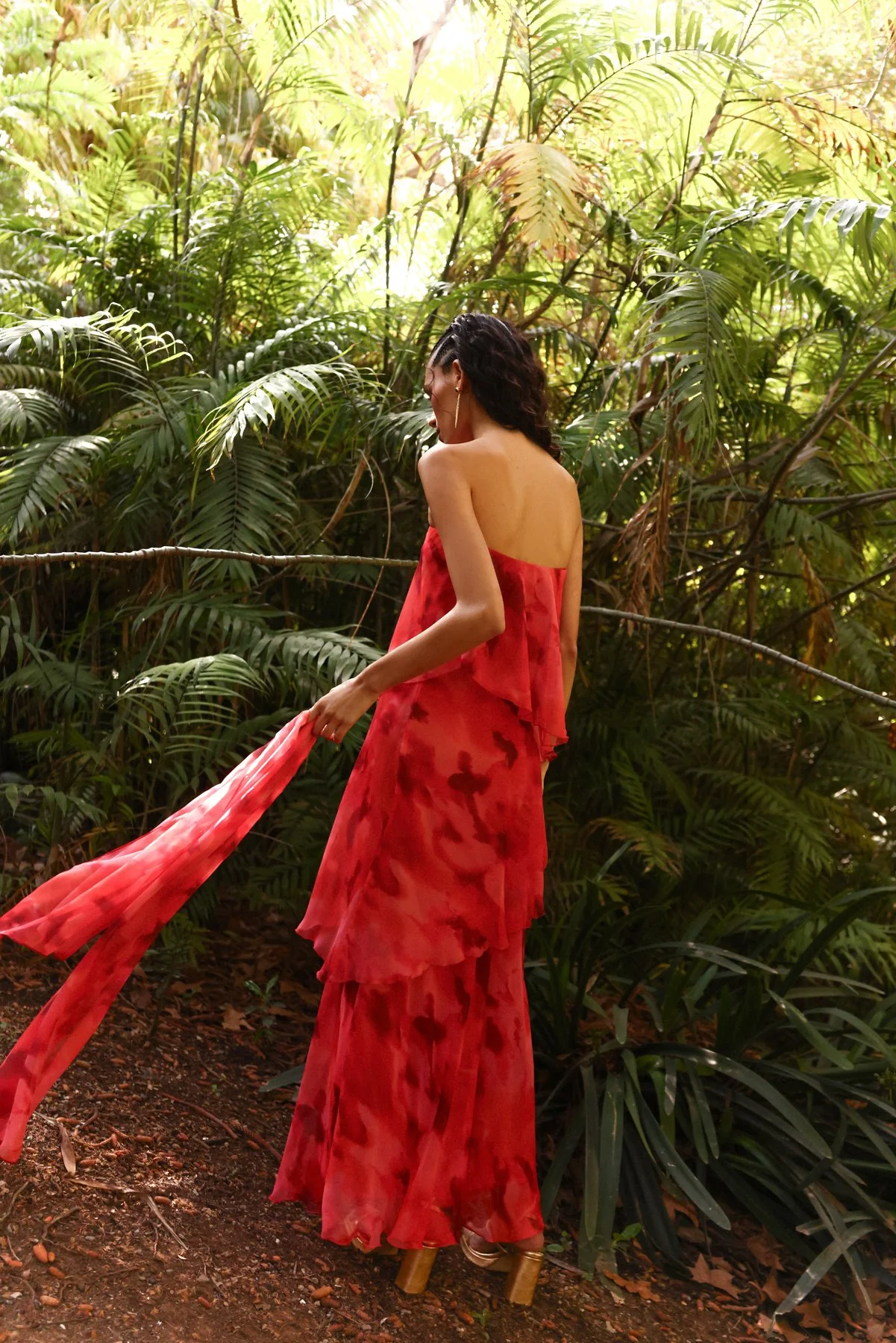 Vestido Karol Estampado Coral - Image 4