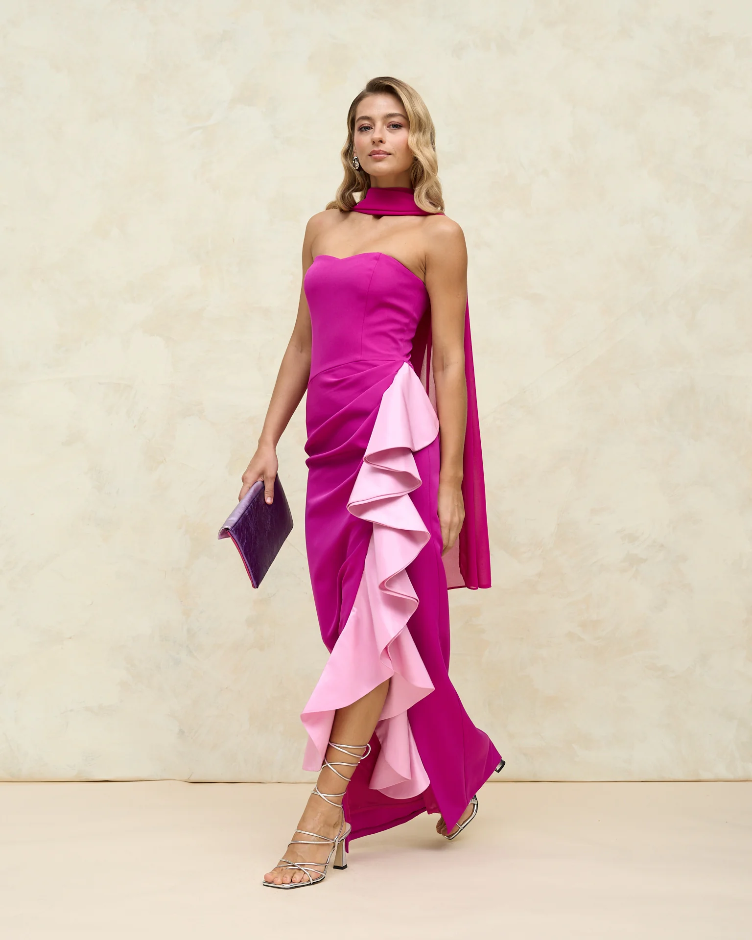 Vestido Macarena Buganvilla