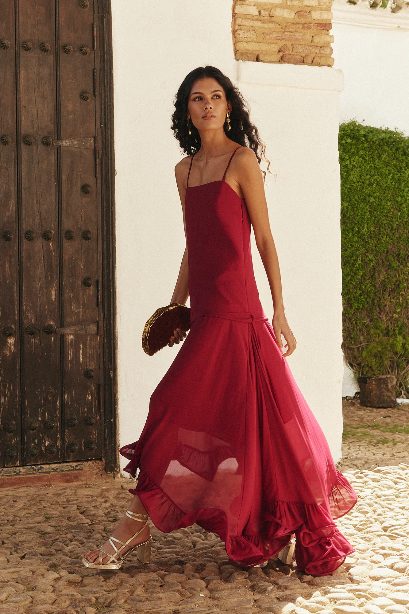 Vestido Nérida Burdeos