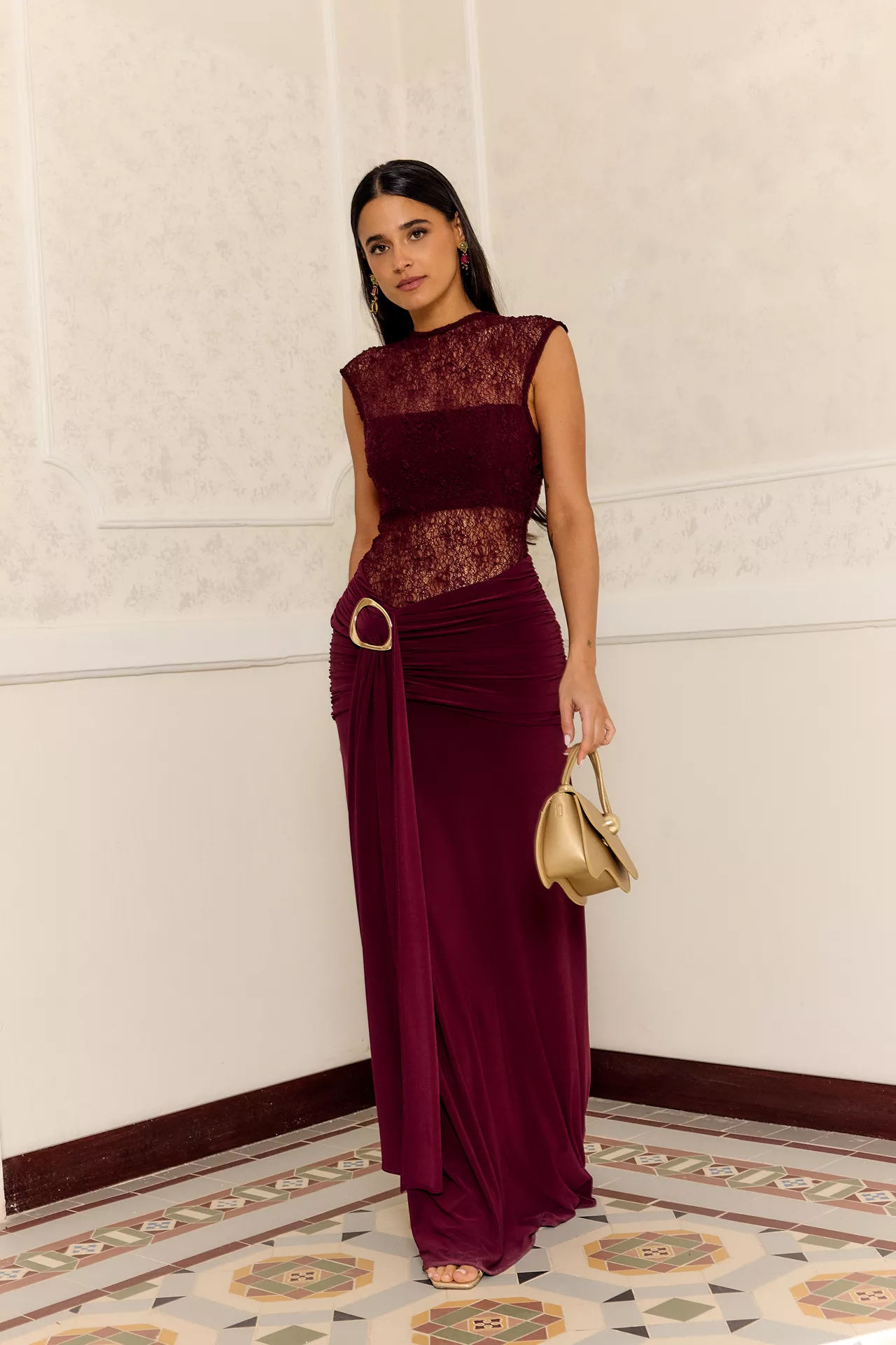 Vestido Protea Burdeos