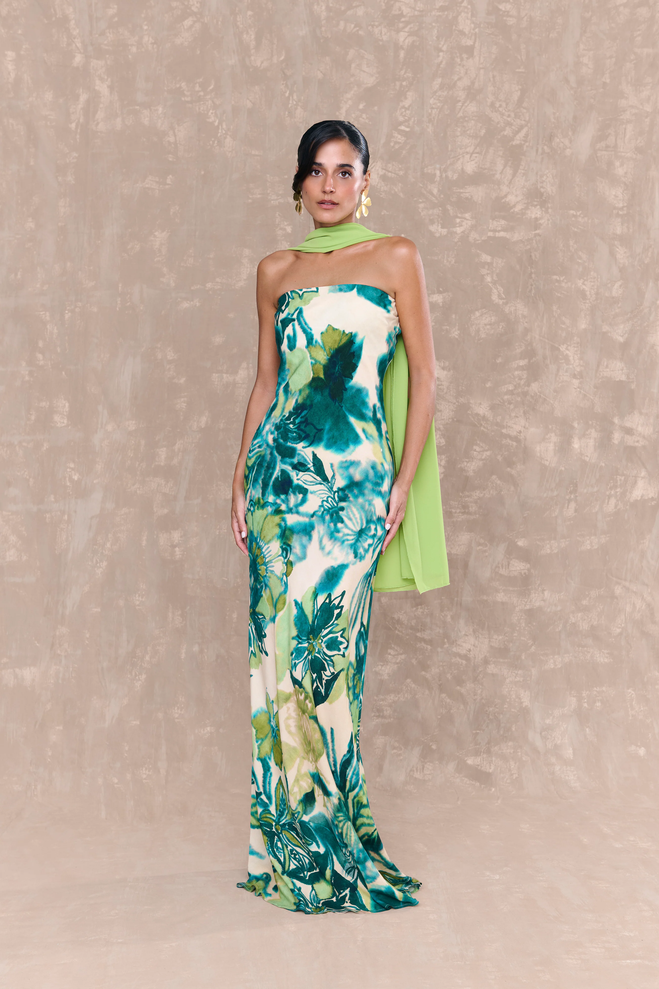 Vestido Zoe Estampado Floral Verde